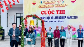 100 học sinh tham gia thi “Rung chuông vàng” tìm hiểu pháp luật về Lâm nghiệp
