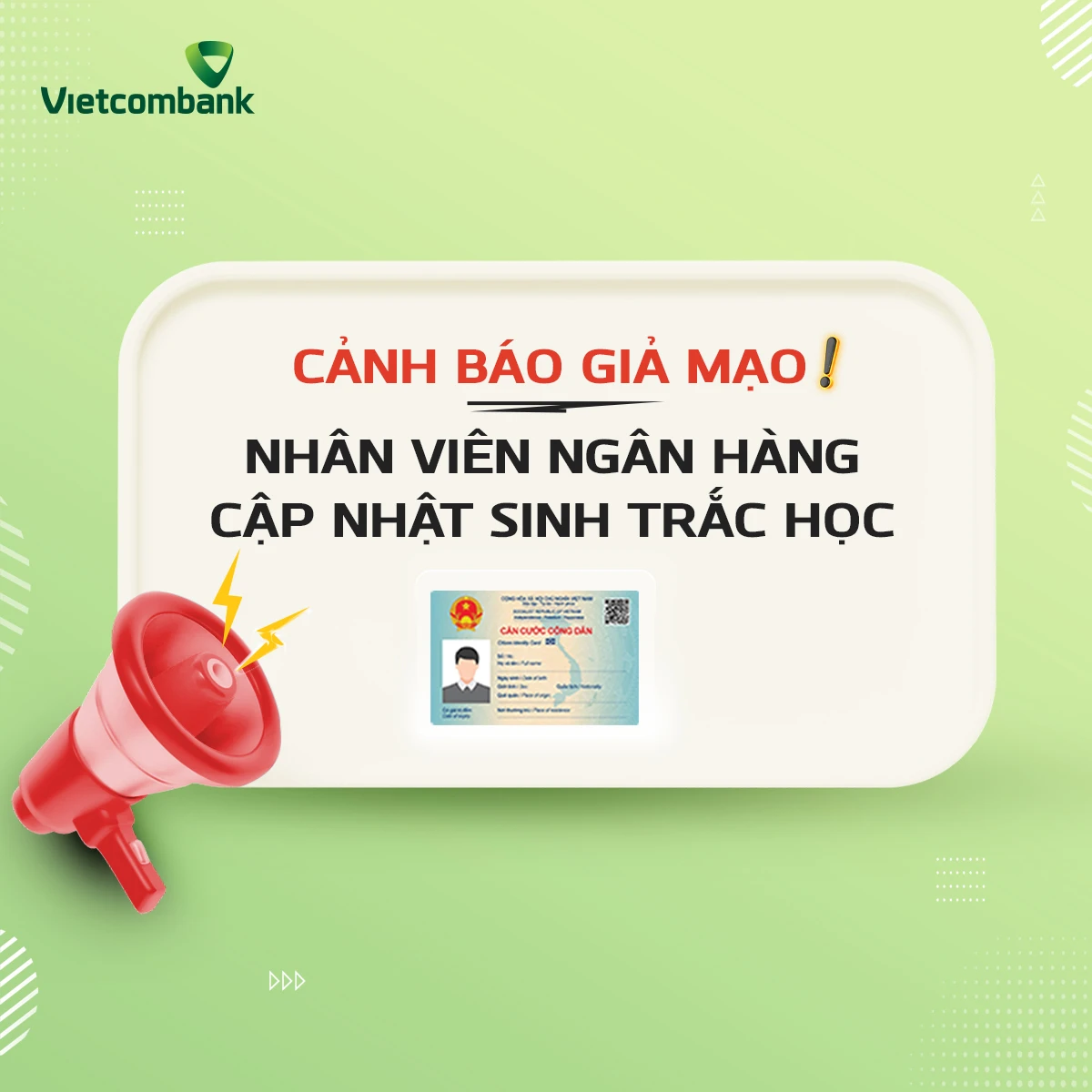 Các ngân hàng lớn vừa phát đi cảnh báo về hình thức lừa đảo mạo danh nhân viên ngân hàng hỗ trợ cập nhật sinh trắc học nhằm đánh cắp thông tin dịch vụ ngân hàng (Ảnh minh họa).