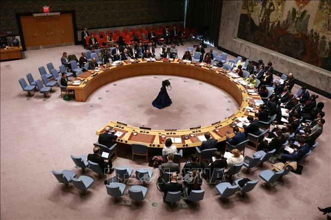 Một phiên họp của HĐBA LHQ về giải trừ và không phổ biến vũ khí hạt nhân.