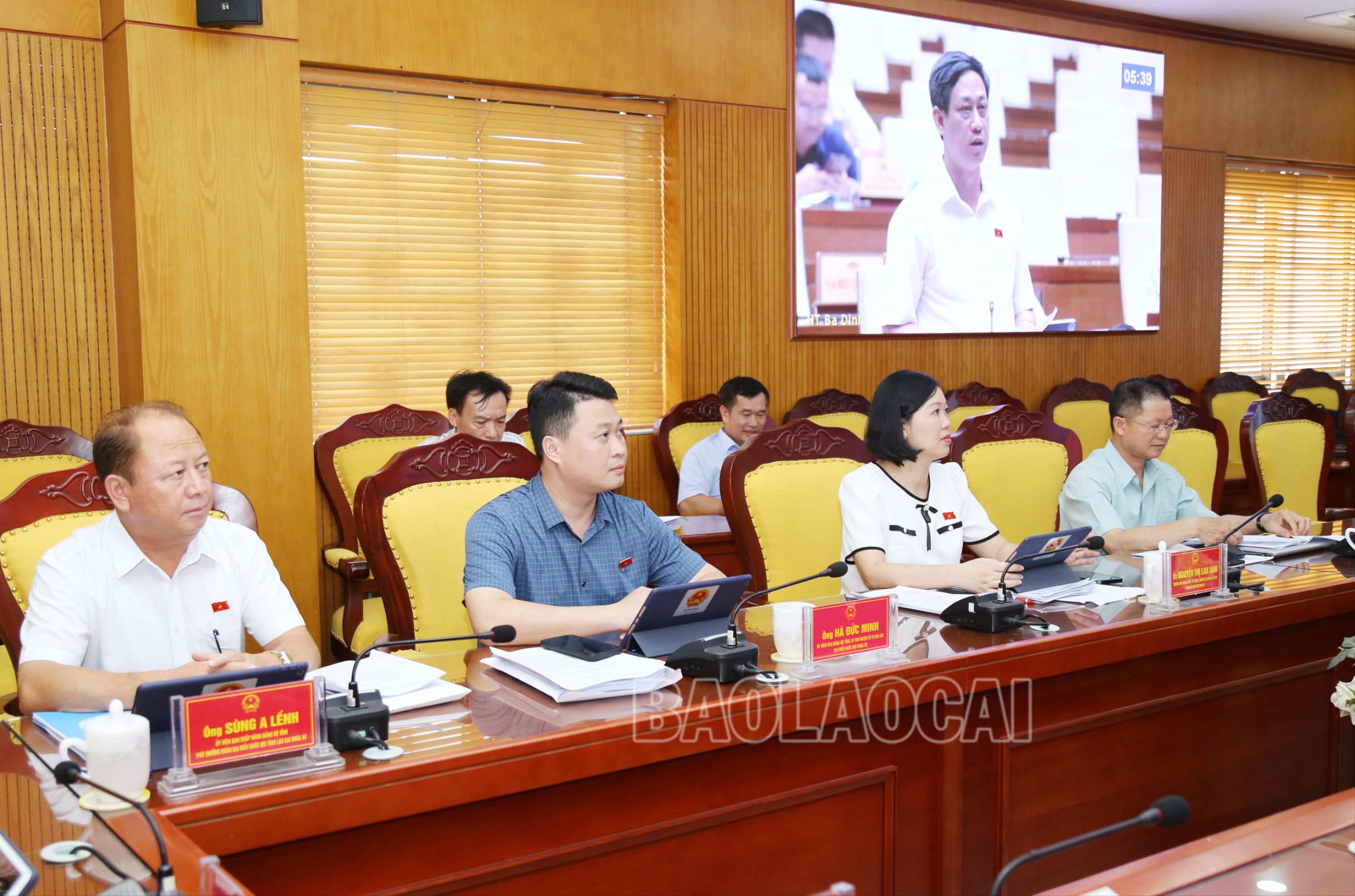 Đại biểu dự hội nghị tại điểm cầu tỉnh Lào Cai. 7142.jpg