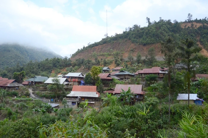 Một khu định cư huyện Mường Tè, tỉnh Lai Châu.