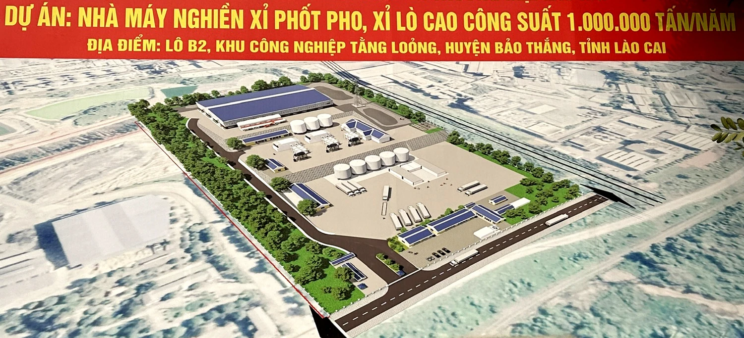 Sơ đồ mô hình nhà máy nghiền xỉ thải của công ty Lao Kay.jpg