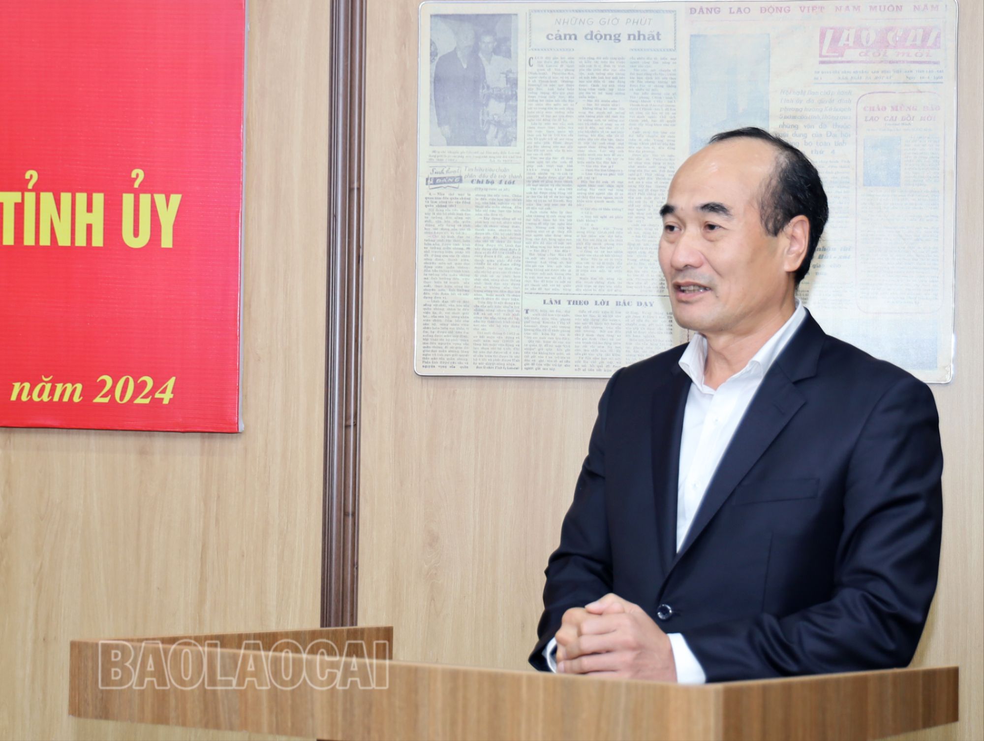 Đồng chí Phó Bí thư Thường trực Tỉnh ủy Vũ Xuân Cường phát biểu tại hội nghị. 0273-1553-5663.jpg