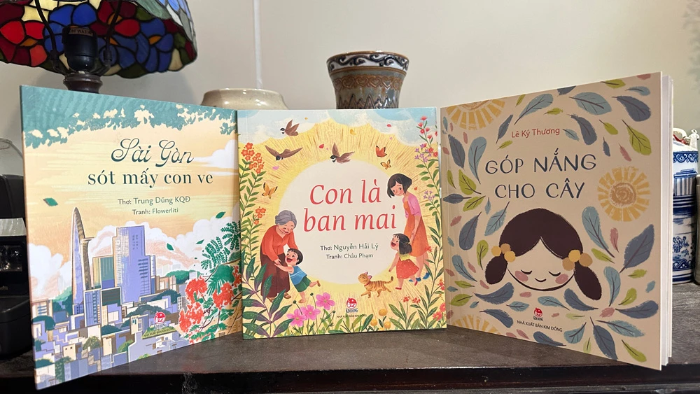 Ba tập thơ vừa được Nhà xuất bản Kim Đồng ấn hành đều là tác phẩm đầu tay của 3 tác giả.