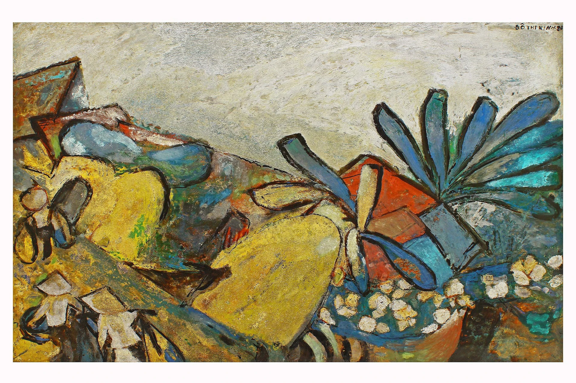 Tác phẩm "Làng ven đê" - Đỗ Thị Ninh.