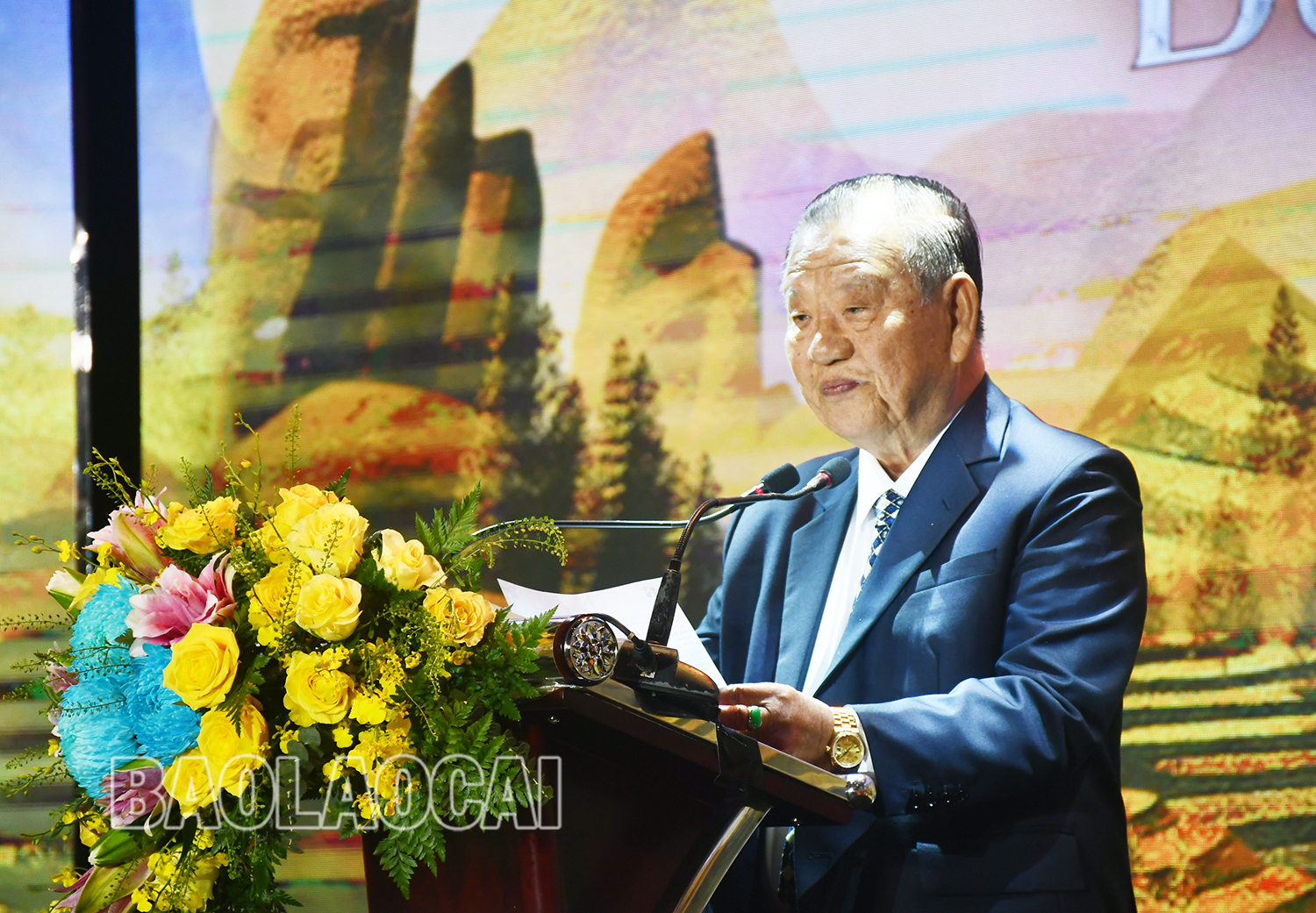Ông Vưu Khải Thành, Chủ tịch Hội đồng thành viên Công ty Biti’s phát biểu tại buổi lễ. sp 3.jpg