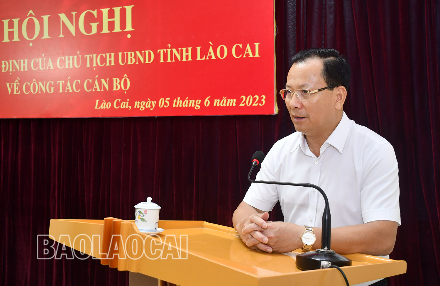 Phó Chủ tịch Thường trực UBND tỉnh Hoàng Quốc Khánh phát biểu giao nhiệm vụ. b 3.jpg