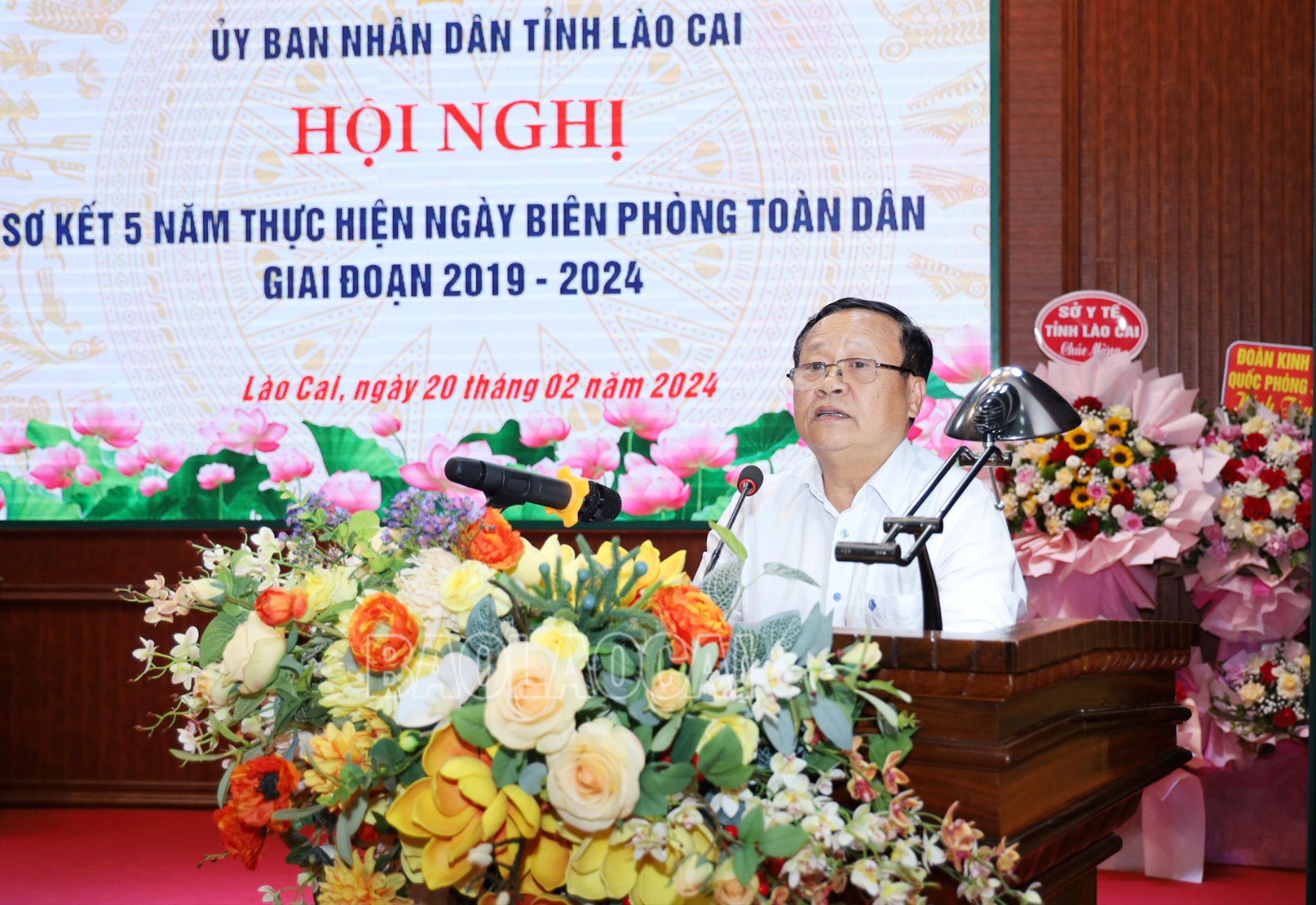 Phó Chủ tịch UBND tỉnh Nguyễn Trọng Hài phát biểu khai mạc hội nghị. 2210.jpg
