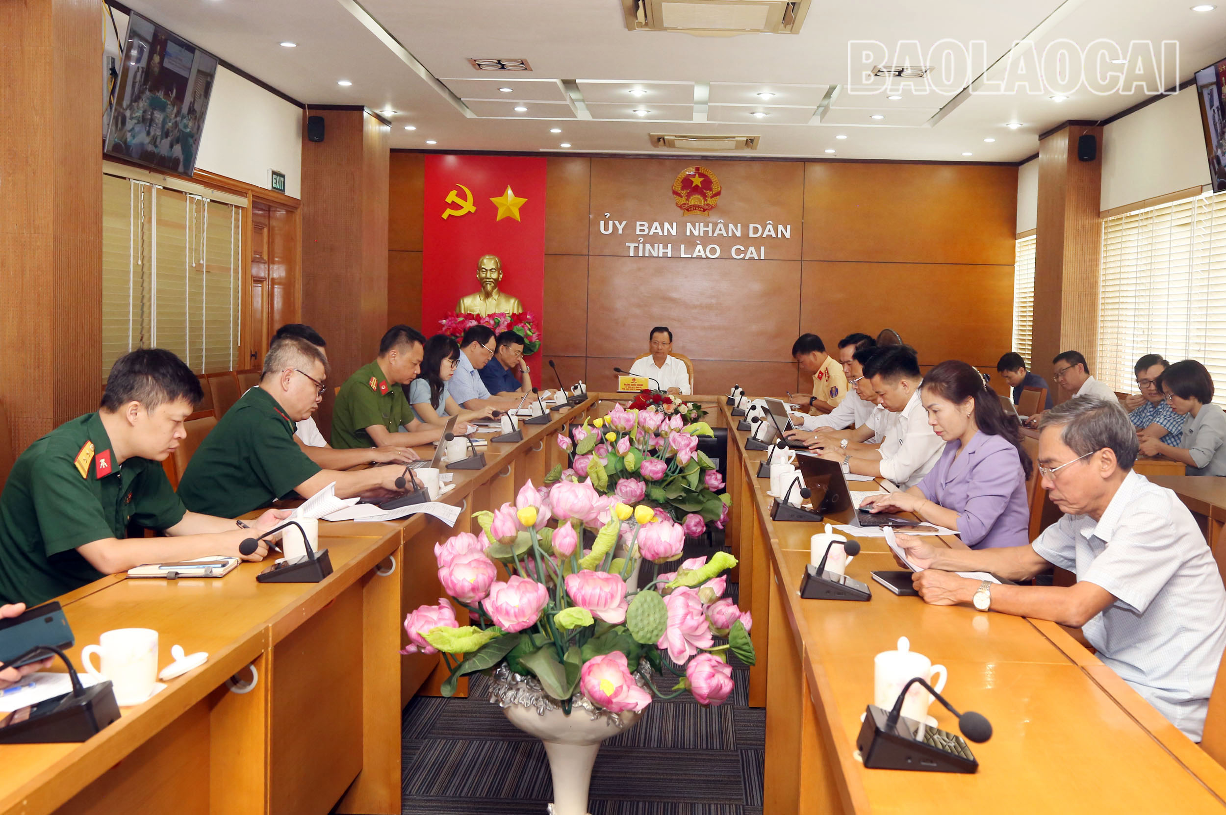 Quang cảnh Hội nghị tại điểm cầu Lào Cai. A1.jpg