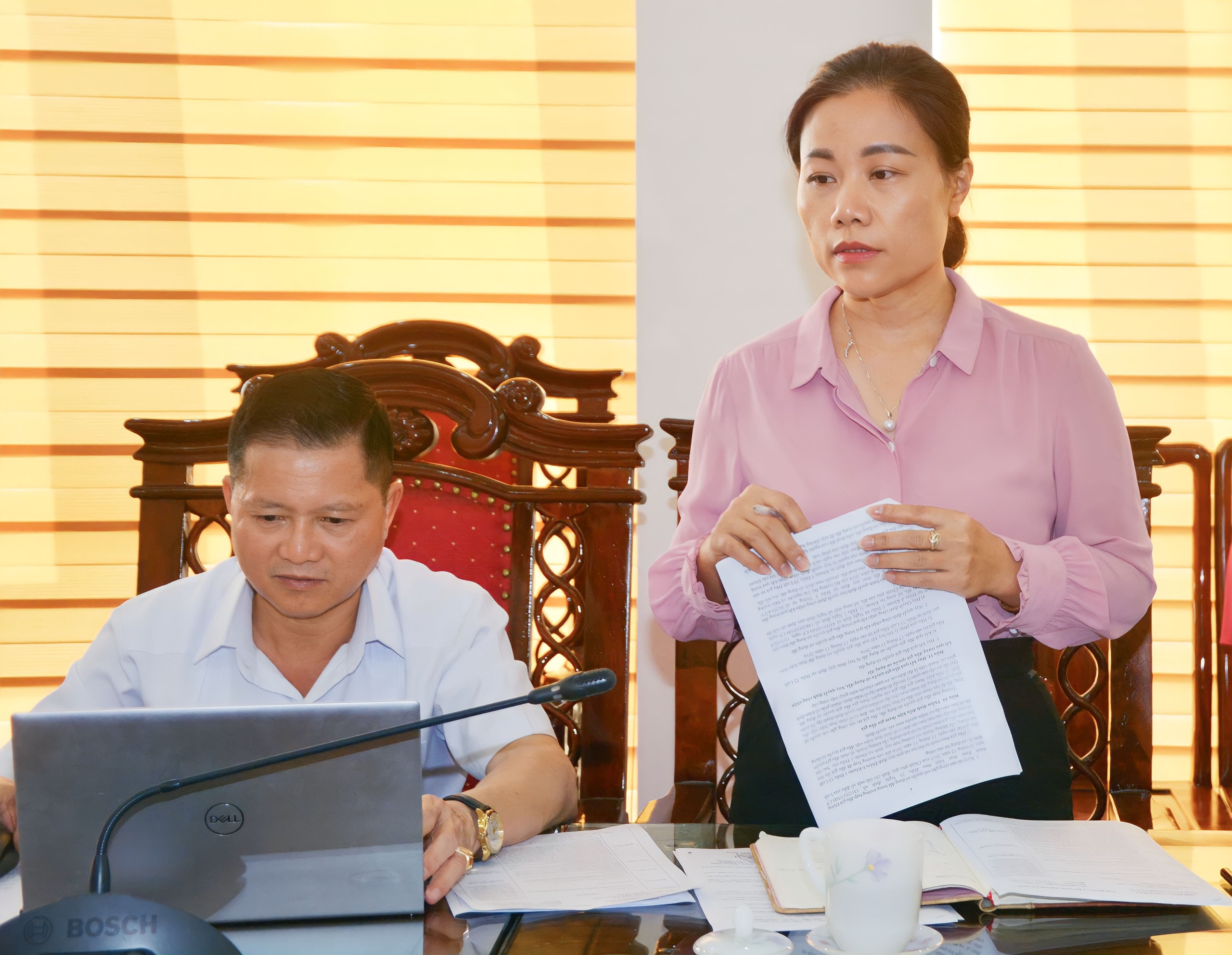 Lãnh đạo các ban HĐND tỉnh phát biểu về triển khai nhiệm vụ công tác trong thời gian tới. tk22.jpg