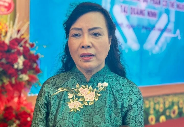 PGS.TS Nguyễn Thị Kim Tiến - Chủ tịch Hội Vận động hiến tặng mô, tạng Việt Nam.