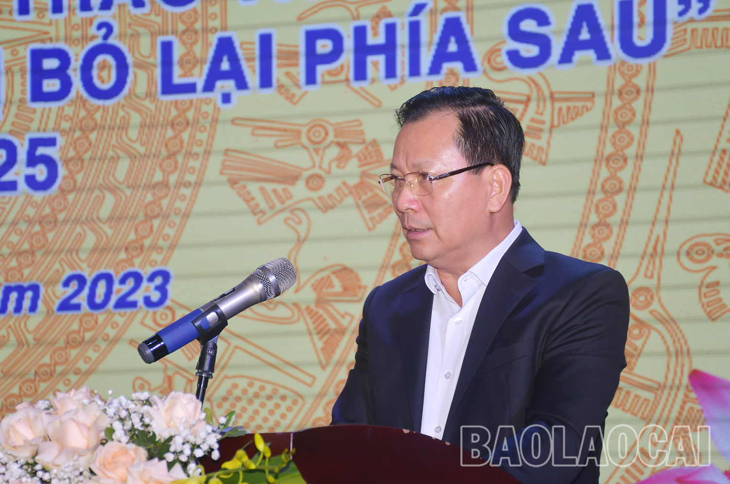 Phó Chủ tịch Thường trực UBND tỉnh Hoàng Quốc Khánh phát biểu tại hội nghị. td 2.jpg