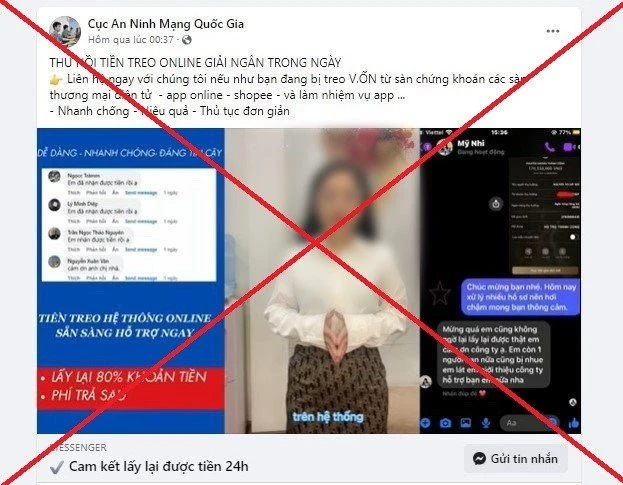 Hình ảnh lừa đảo.