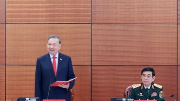 [Ảnh] Đại hội XIV của Đảng: Đại biểu làm việc tại Đoàn, thảo luận các văn kiện Đại hội