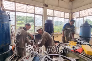 Khẩn trương khắc phục sự cố ở Nhà máy nước sạch Lào Cai