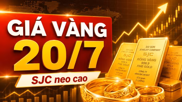 Giá vàng hôm nay 20/7: SJC, BTMC, DOJI, PNJ giảm theo vàng thế giới?