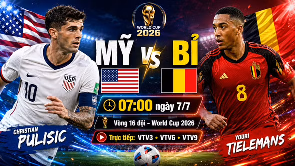 Phân tích dự đoán đội hình xuất phát trận Mỹ vs Bỉ 7h ngày 7/7