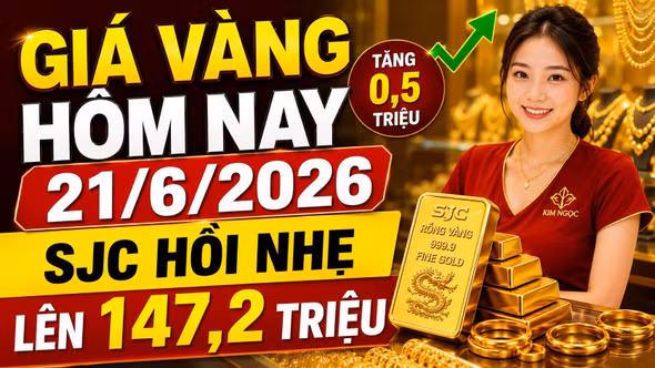 Giá vàng hôm nay 21/6: Thế giới nhích nhẹ, trong nước hồi phục