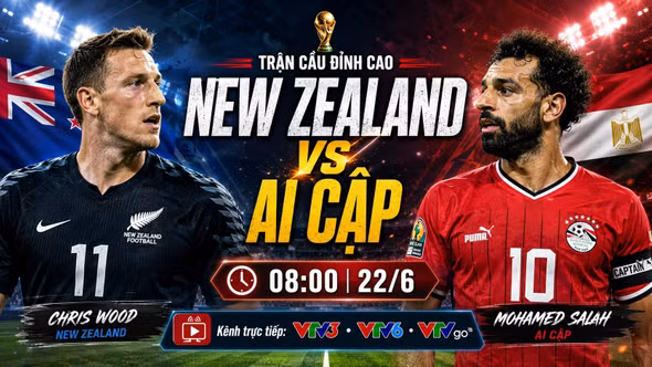 Nhận định New Zealand vs Ai Cập 8h 22/6: Salah trước cơ hội lịch sử
