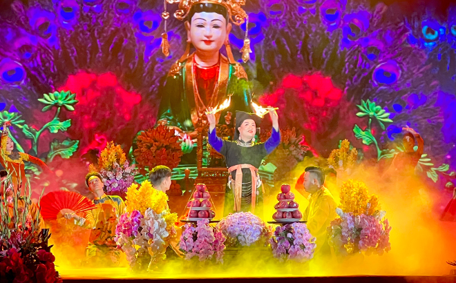 Lễ công bố Quyết định ghi danh Lễ hội Đền Đông Cuông vào Danh mục Di sản Văn hóa phi vật thể quốc gia và Khai mạc Lễ hội Đền Đông Cuông năm 2023 ảnh 9 Lễ công bố Quyết định ghi danh Lễ hội Đền Đông Cuông vào Danh mục Di sản Văn hóa phi vật thể quốc gia và Khai mạc Lễ hội Đền Đông Cuông năm 2023 ảnh 9