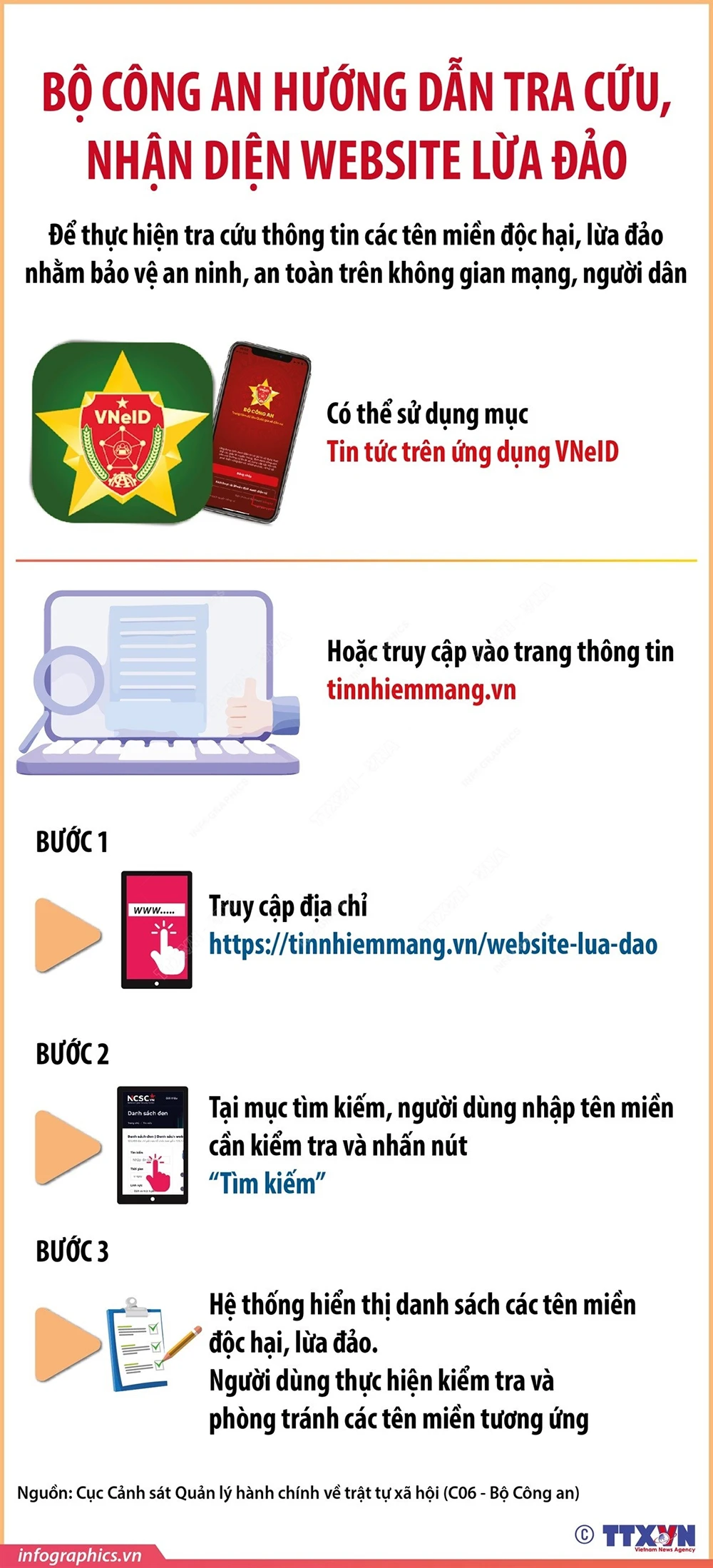 Bộ Công an hướng dẫn tra cứu, nhận diện các website lừa đảo ảnh 1