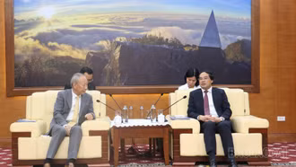 Bí thư Tỉnh ủy, Chủ tịch UBND tỉnh Trịnh Xuân Trường tiếp lãnh đạo Tập đoàn xây dựng Thái Bình Dương (Trung Quốc)