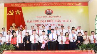 Xây dựng xã Hợp Thành đạt chuẩn nông thôn mới nâng cao tiêu biểu của tỉnh