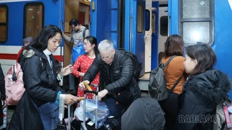 Đường sắt Lào Cai - Hà Nội tăng chuyến phục vụ nhu cầu đi lại dịp Tết