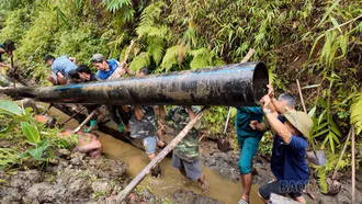 Văn Bàn nỗ lực chống hạn cứu lúa