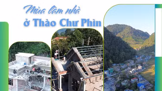 Mùa làm nhà ở Thào Chư Phìn