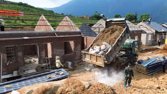 Dự án tái thiết khu dân cư Sàng Ma Sáo hoàn thành 70% khối lượng