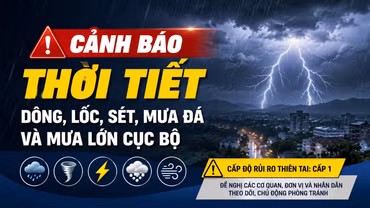 Lào Cai cảnh báo dông, lốc, sét và mưa lớn cục bộ trong vài giờ tới