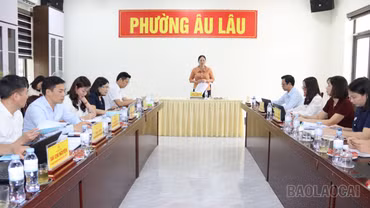 Ban Tuyên giáo và Dân vận Tỉnh ủy Lào Cai giám sát công tác tuyên giáo, dân vận tại phường Âu Lâu