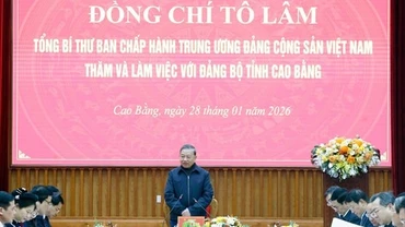 Tổng Bí thư Tô Lâm: Cao Bằng sẽ biến lợi thế đặc thù thành động lực phát triển thực chất
