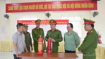 Bảo đảm an toàn phòng cháy, chữa cháy tại các điểm bầu cử