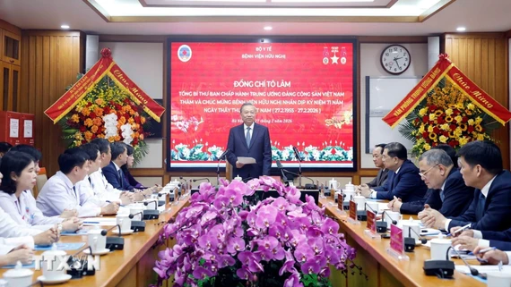 Toàn văn phát biểu của Tổng Bí thư Tô Lâm tại Bệnh viện Hữu Nghị