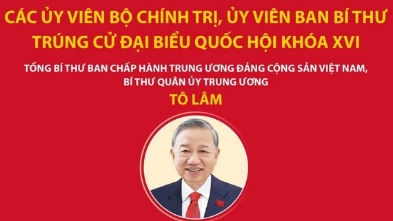 Các Ủy viên Bộ Chính trị, Ủy viên Ban Bí thư trúng cử đại biểu Quốc hội khóa XVI