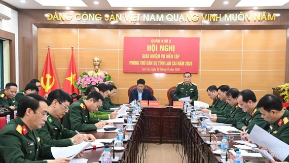 Quân khu 2 giao nhiệm vụ diễn tập phòng thủ dân sự tỉnh Lào Cai