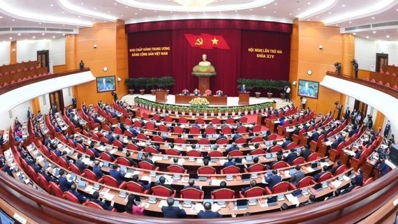 Thông cáo báo chí ngày làm việc thứ nhất Hội nghị Trung ương 2 khoá XIV