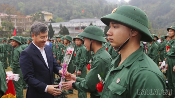 Lào Cai tổ chức Lễ giao nhận quân năm 2026