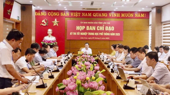 Họp Ban chỉ đạo kỳ thi tốt nghiệp THPT năm 2025 tỉnh