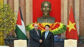 Chủ tịch nước Lương Cường tiếp Chủ tịch Hạ viện Jordan Mazen Turki El Qadi