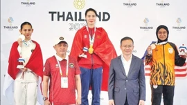 Karatedo Việt Nam lập "hat-trick" vàng
