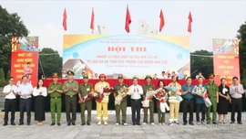 Phường Cam Đường tổ chức Hội thi nghiệp vụ chữa cháy và cứu nạn, cứu hộ
