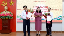 Công bố các quyết định của Ban Thường vụ Tỉnh ủy về công tác cán bộ