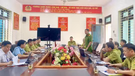 Đoàn kiểm tra công tác bảo vệ rừng và phòng cháy, chữa cháy rừng tỉnh Lào Cai làm việc tại xã Khánh Yên