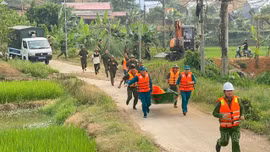 Bảo Yên tổ chức thực tập phương án phòng, chống thiên tai, cứu nạn, cứu hộ