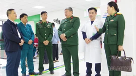 Kiểm tra công tác khám tuyển nghĩa vụ quân sự tại xã Mường Khương