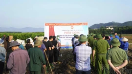 Xã Xuân Ái phát động phong trào khôi phục sản xuất sau thiên tai
