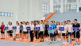 Phường Cam Đường tổ chức Giải Pickleball chào mừng Ngày Doanh nhân Việt Nam
